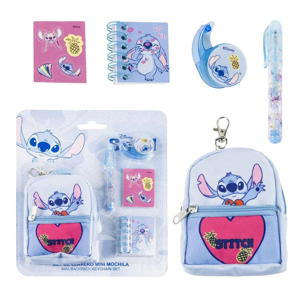Disney Stitch Stationery mini backpack set Nerdscape