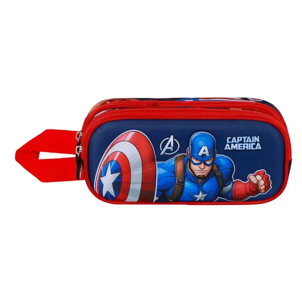 Marvel Captain America Patriot 3D doble pencil case Nerdscape
