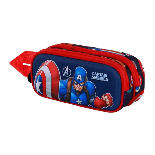 Marvel Captain America Patriot 3D doble pencil case Nerdscape