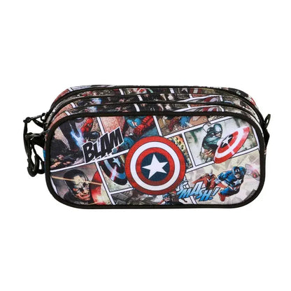 Marvel Captain America Comic triple pencil case Nerdscape