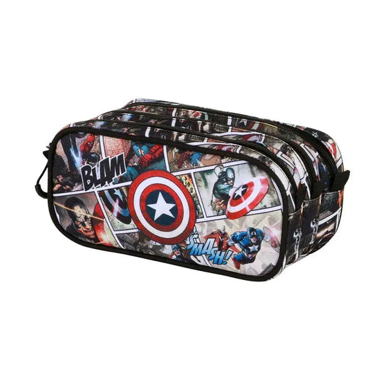Marvel Captain America Comic triple pencil case Nerdscape