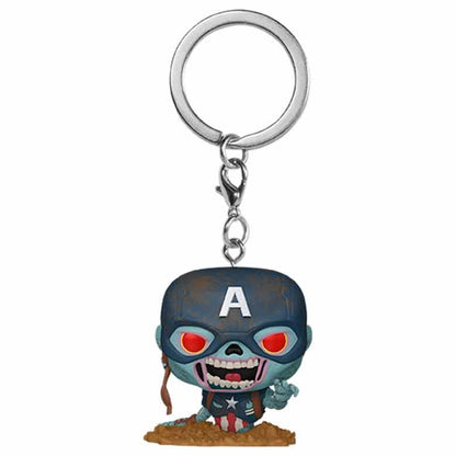 Porte-clés Pocket POP Marvel - Marvel Zombies Captain America