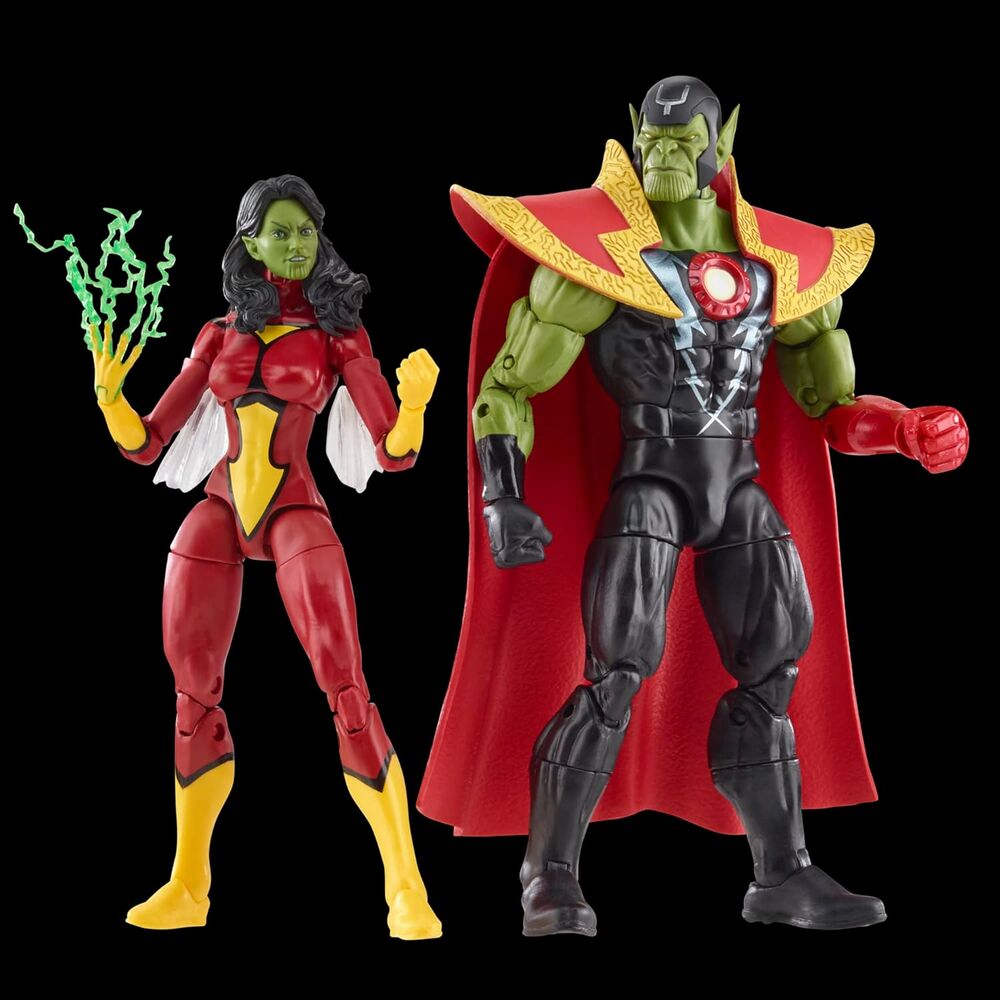 Marvel Avengers Beyond Earth Mightiest Skrull Queen & Super Skrull figures 15cm Nerdscape