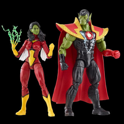 Marvel Avengers Beyond Earth Mightiest Skrull Queen & Super Skrull figures 15cm Nerdscape