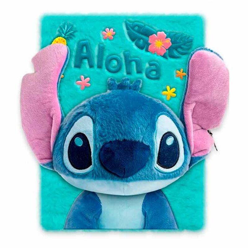 Disney Stitch Secret diary 3D soft toy Nerdscape