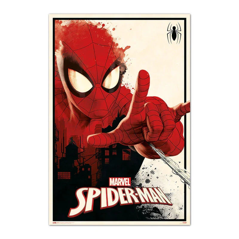 Marvel Spiderman Poster da Collezione Nerdscape 91,5x61cm Carta Lucida Alta Qualità Nerdscape