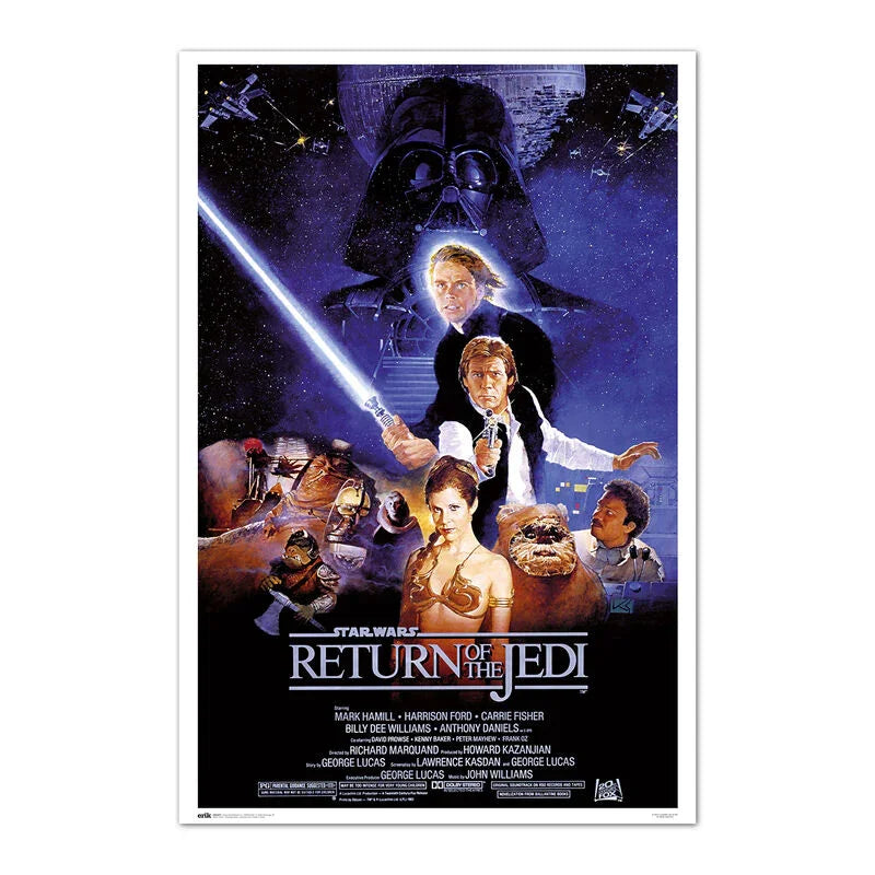 Star Wars Poster Return of the Jedi - Figura da Collezione Nerdscape, 91,5x61cm su Carta Glossy Alta Qualità Nerdscape