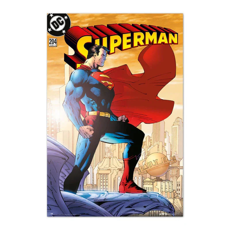 DC Comics Superman Poster da Collezione Nerdscape 91,5x61cm Carta Glossy Alta Qualità Nerdscape
