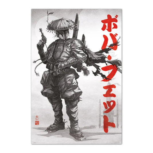 Star Wars Boba Fett Vision Poster da Collezione Nerdscape 91,5x61cm Carta Glossy Alta Qualità Nerdscape