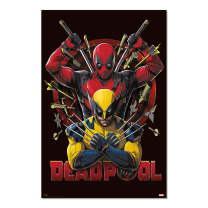 Affiche Marvel Deadpool et Wolverine