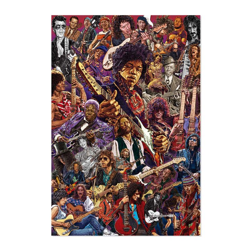 Affiche des guitaristes légendaires