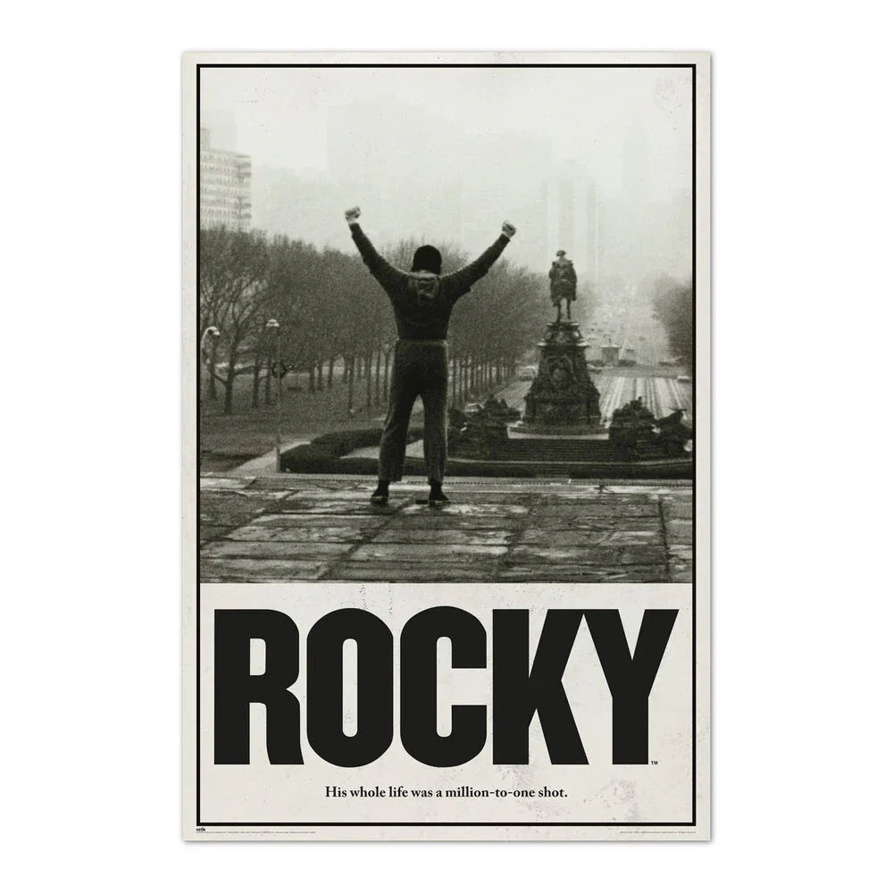 Rocky Balboa A Million To One Shot Poster – High-Quality Glossy Print 91.5x61cm – Nerdscape Nerdscape
