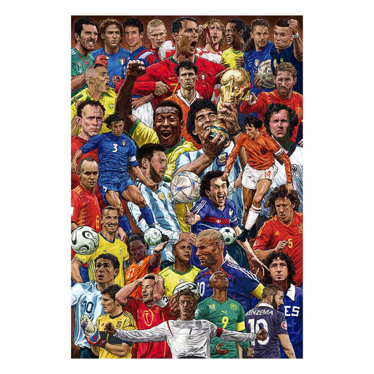 Legendary Footballers Poster Collezione Nerdscape 91,5x61cm Carta Lucida Alta Qualità