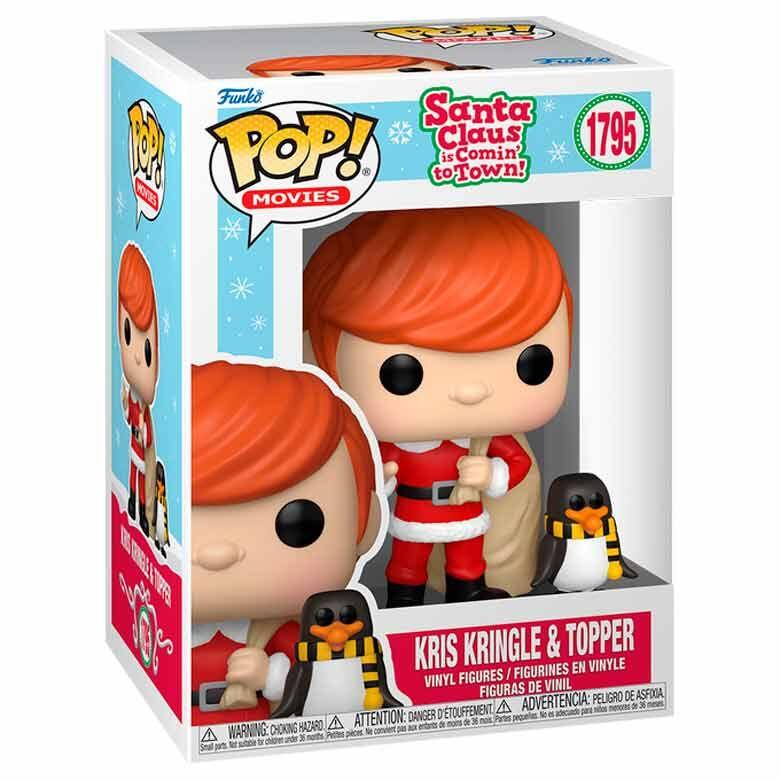 Funko Pop! Santa Claus is Comin to Town Kris Kringle & Topper - Figura da Collezione Vinyl Nerdscape