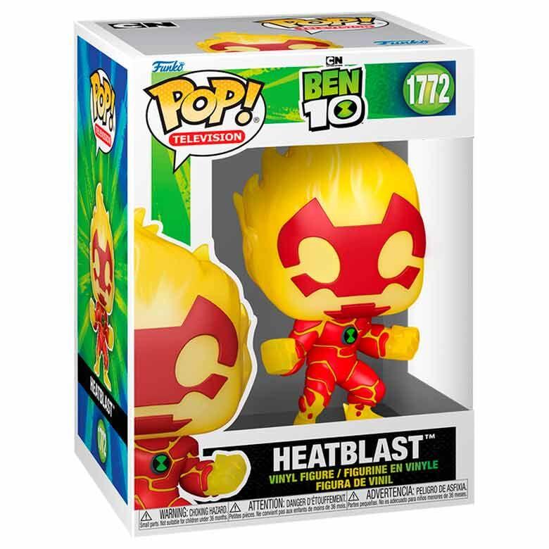 Funko Pop! Ben 10 Heatblast - Figura da Collezione Vinyl Nerdscape