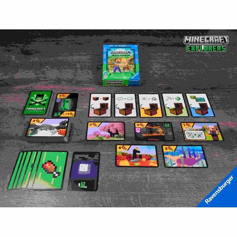 Spanish Minecraft Explorers card game Nerdscape
