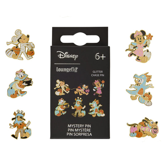 Pin's en émail Loungefly Disney Mickey et ses amis, boîte surprise, assortis