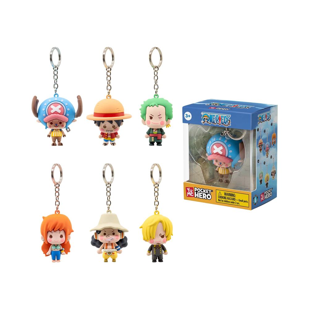 One Piece assorted keychain figures