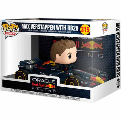 POP figure Rides Super Deluxe Racing Oracle Red Bull Max Verstappen with RB20 - Nerdscape