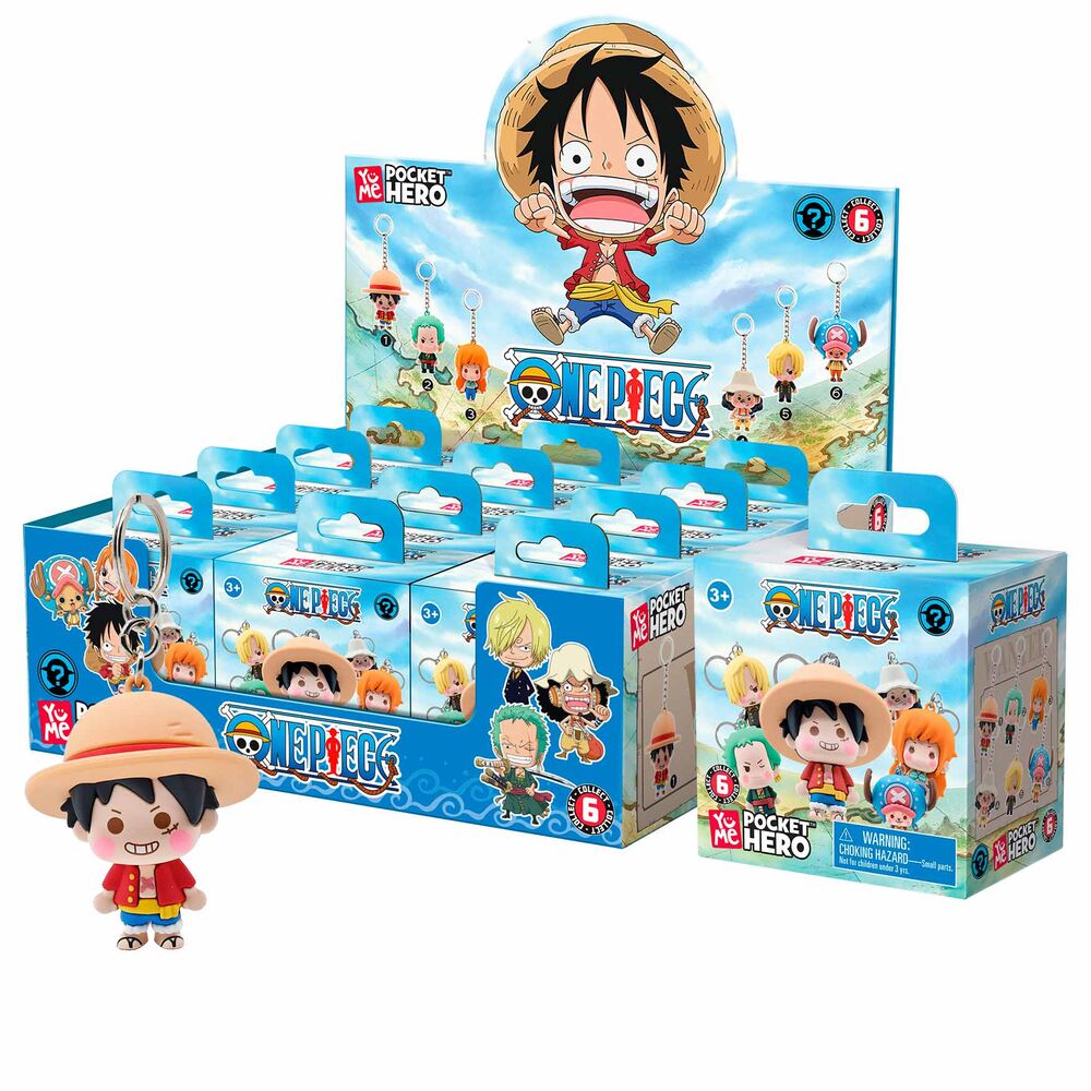 Nerdscape One Piece Figura da Collezione Bustina Sorpresa Keychain Nerdscape