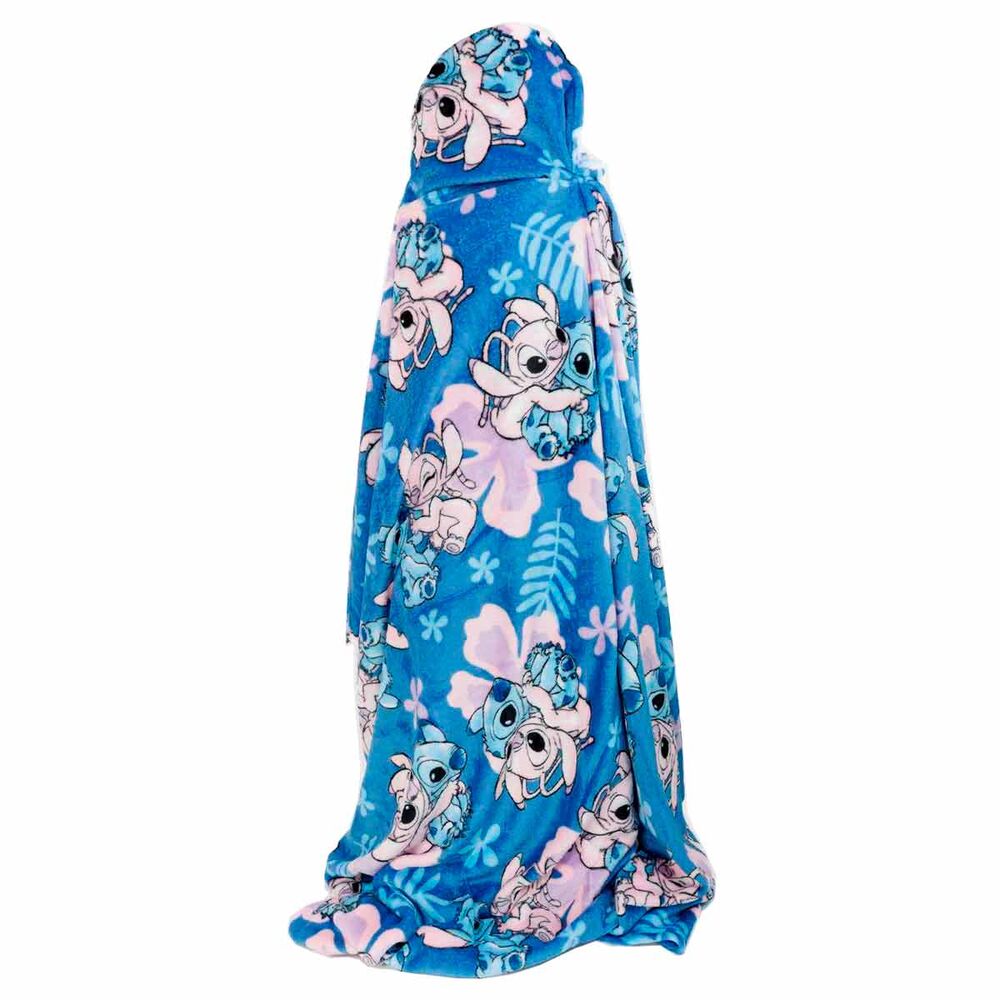 Disney Stitch & Angel Coral hooded blanket 120x150cm Nerdscape