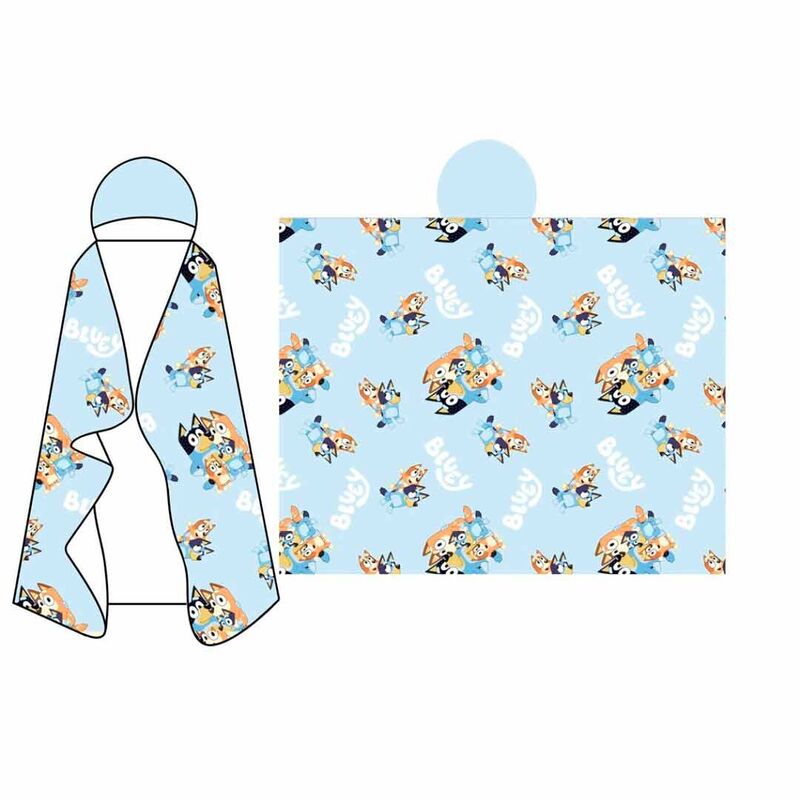 Bluey Coral hooded blanket 120x150cm Nerdscape