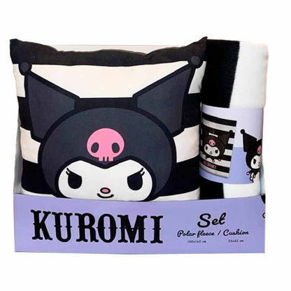 Hello Kitty Kuromi polar blanket + cushion set Nerdscape