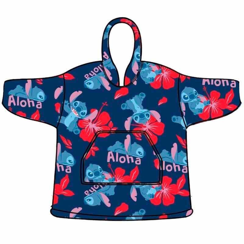 Disney Stitch oversize sweatshirt coat kids coral Nerdscape