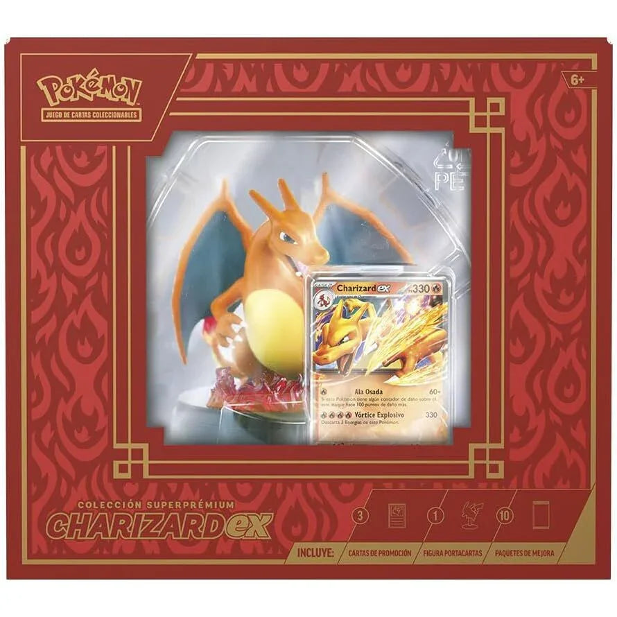Spanish Pokemon Charizard collectible card game case Nerdscape