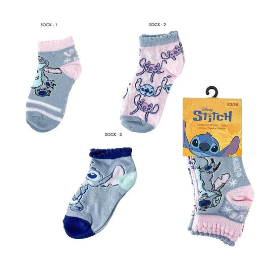 Disney Stitch Set 3 pairs of socks Nerdscape