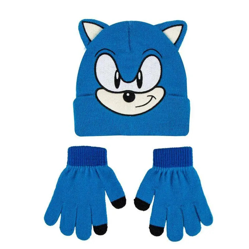 Sonic The Hedgehog hat and gloves set Nerdscape