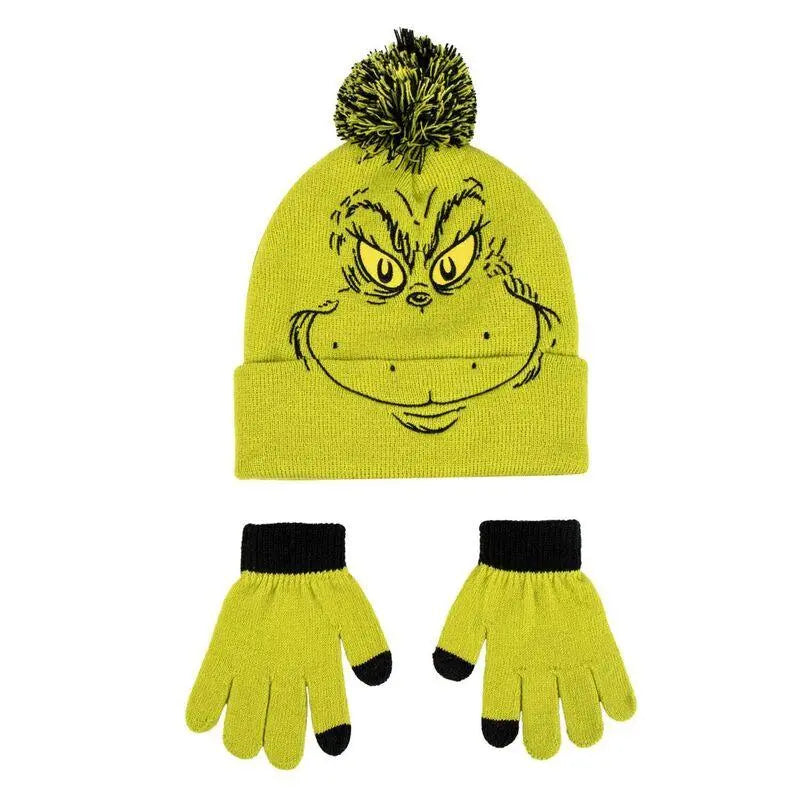 The Grinch hat and gloves set Nerdscape