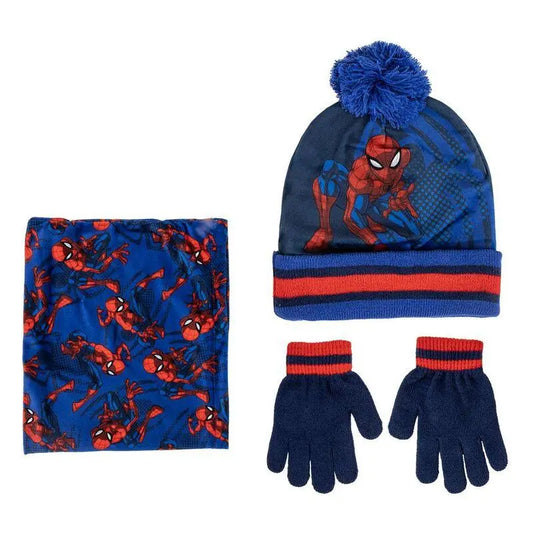 Marvel Spiderman winter set snood hat gloves Nerdscape