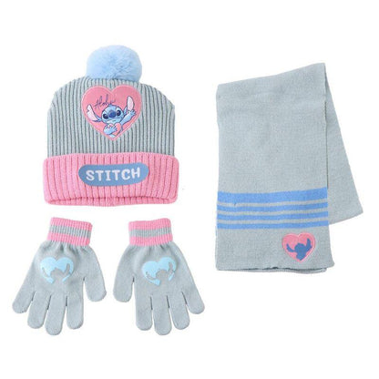 Disney Stitch winter set snood hat gloves Nerdscape