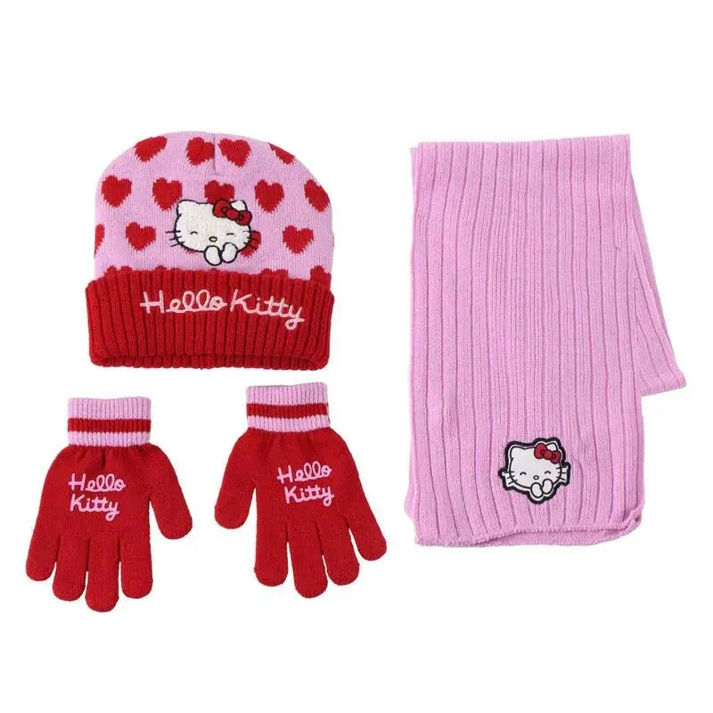 Hello Kitty winter set snood hat gloves Nerdscape