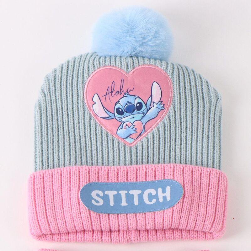 Disney Stitch winter set snood hat gloves Nerdscape