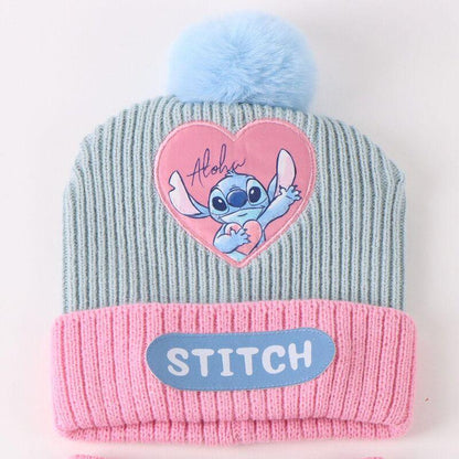 Disney Stitch winter set snood hat gloves Nerdscape