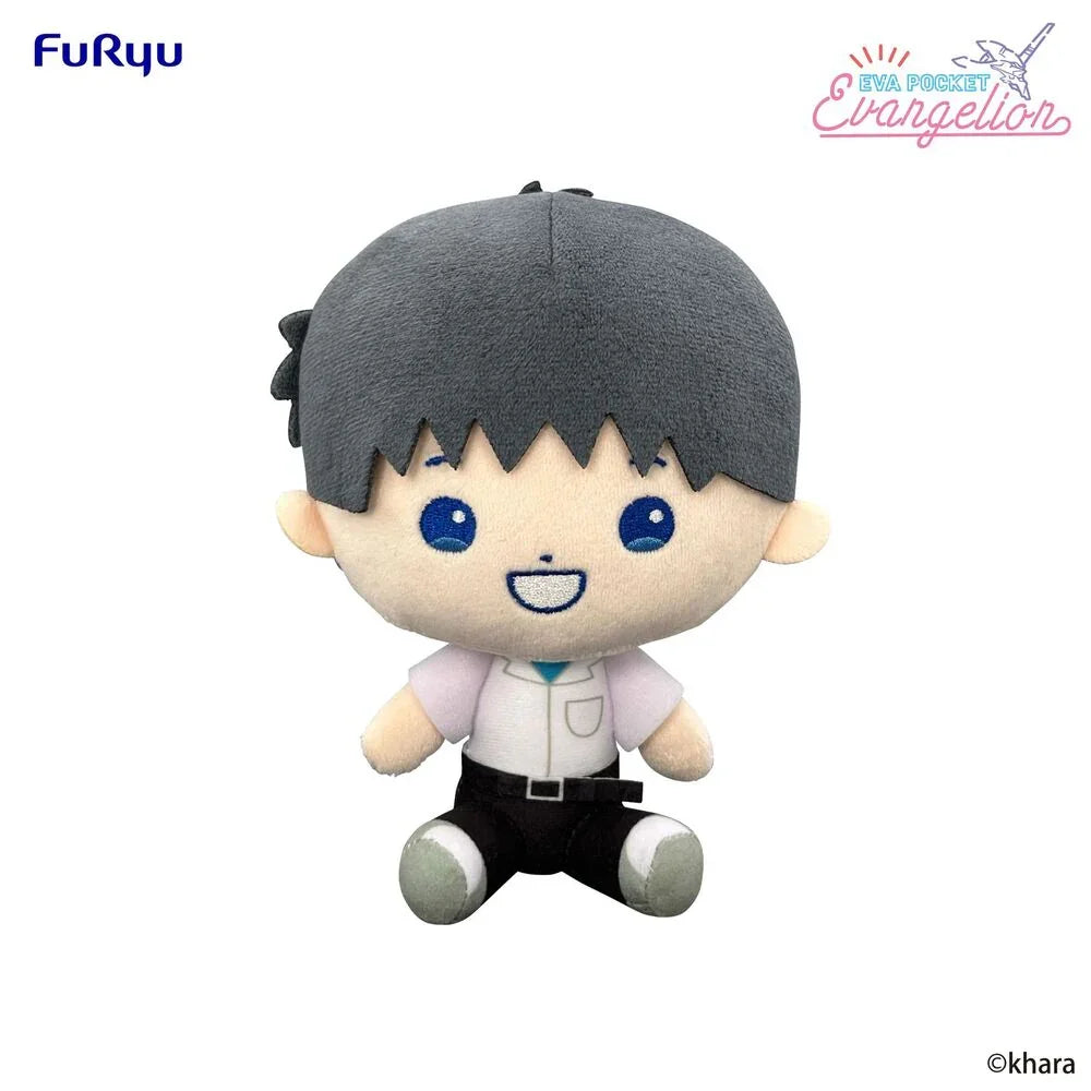 Neon Genesis Evangelion Shinji Ikari plush toy 17cm Nerdscape