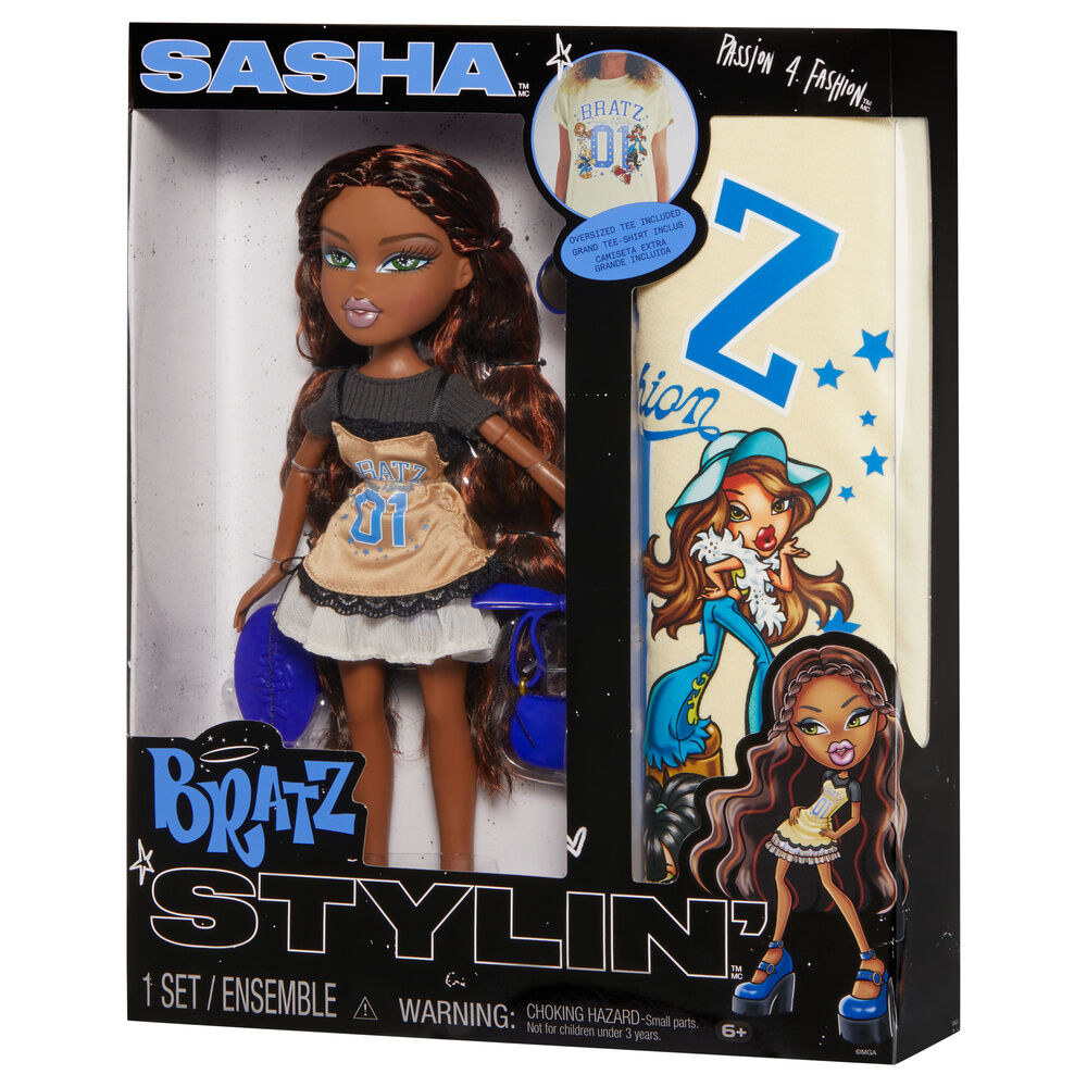 Bratz Stylin Sasha doll + t-shirt Nerdscape