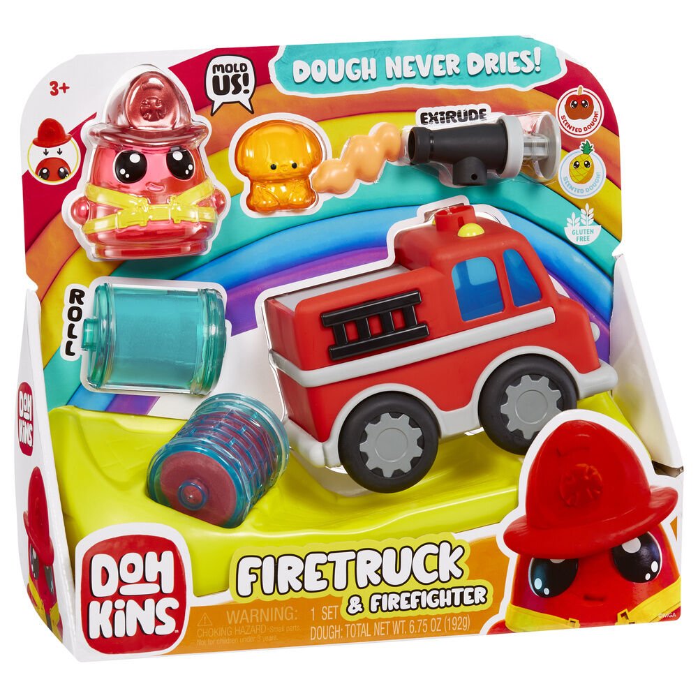 DohKins Fire truck + Firefighter set - Nerdscape