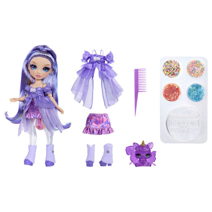 Rainbow High Rainbow Shimmers Feature Fantasy Violet doll Nerdscape