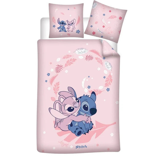 Disney Stitch & Angel policotton duvet cover bed 90cm Nerdscape