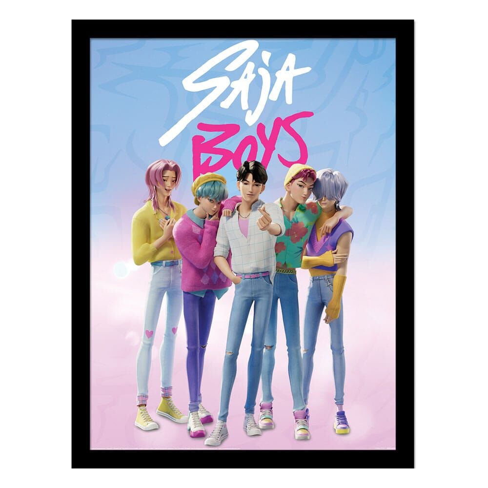 KPop Demon Hunters Saja Boys Framed print - Nerdscape