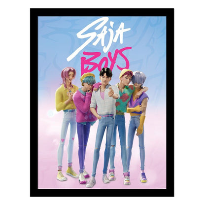 KPop Demon Hunters Saja Boys Framed print - Nerdscape