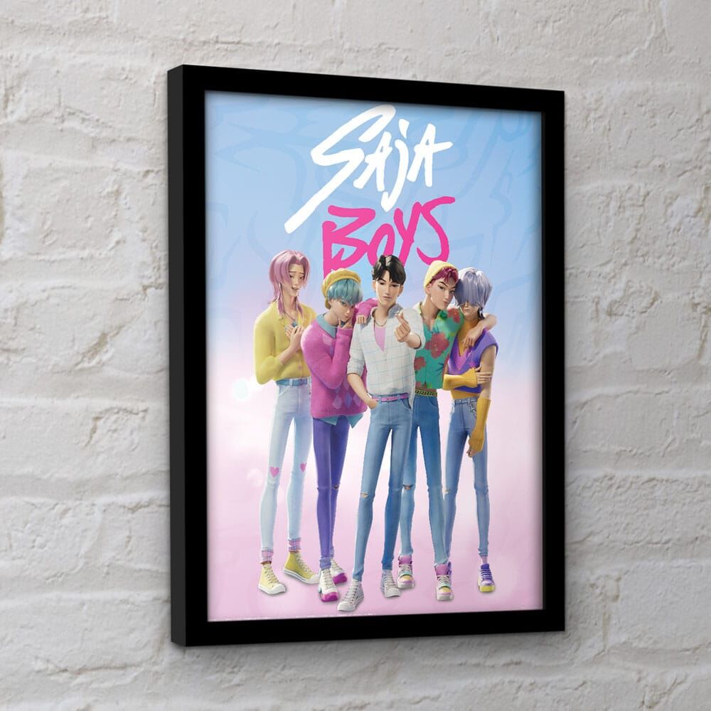 KPop Demon Hunters Saja Boys Framed print - Nerdscape