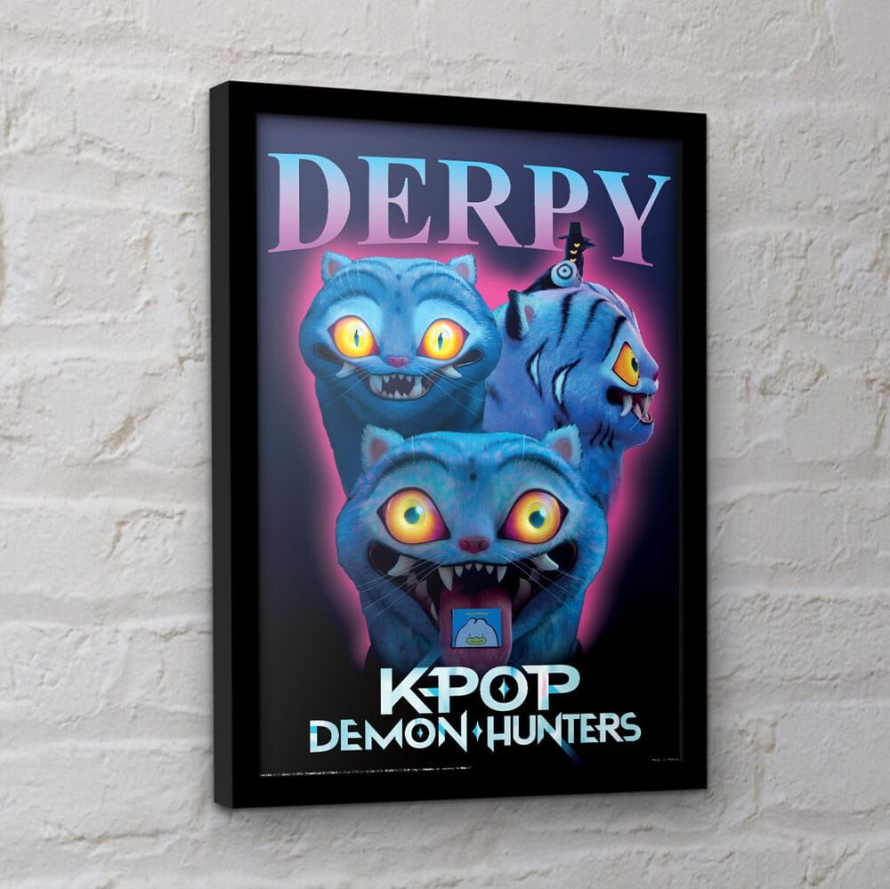 KPop Demon Hunters Derpy Framed print - Nerdscape