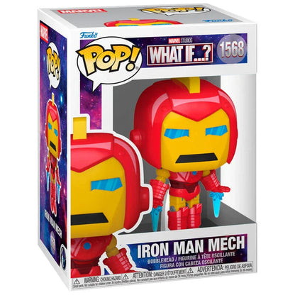 Funko Pop! Marvel What If..? Iron Man Mech - Figura da Collezione Vinyl Nerdscape