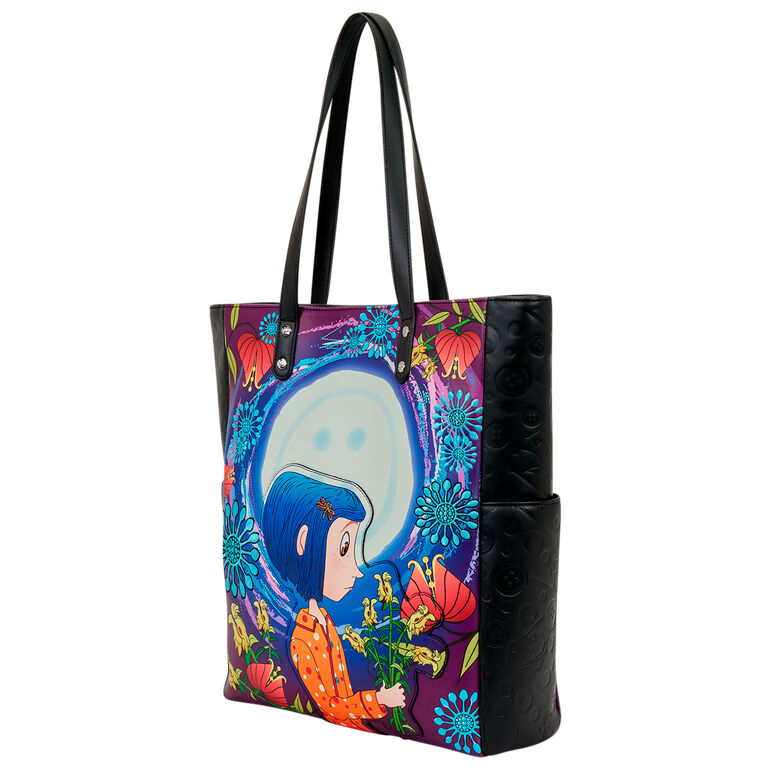 Loungefly Coraline Worlds Laika shopping bag Nerdscape