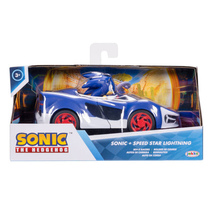 Nerdscape Sonic the Hedgehog Veicolo con Figura da Collezione 7cm Nerdscape