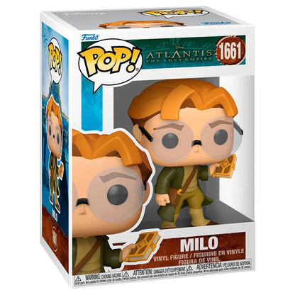 Funko Pop! Atlantis The Lost Empire Milo - Figura da Collezione Vinyl Nerdscape